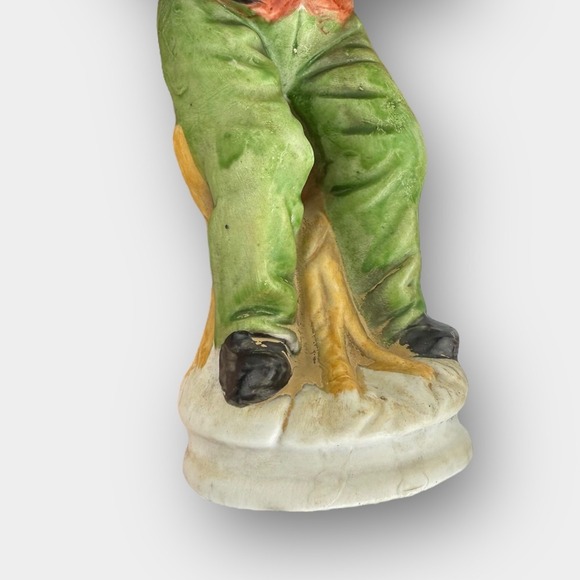 Vintage Chalkware Religious Figurine Statue – Folk Art Collectible (Cracked) - Picture 9 of 12